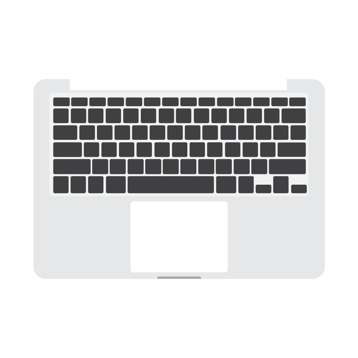 SmartGrade Pro™ - Topcase with keyboard for MacBook Retina 12 2016 - A1534 - Space grey (Backlight included) - UK - QWERTY