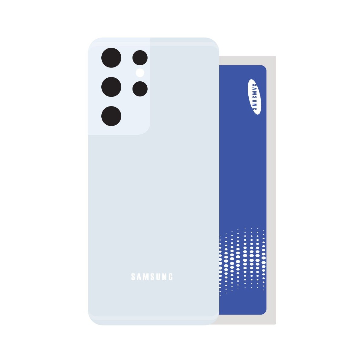 SmartGrade Pro™ - Service Pack Back cover for Samsung Galaxy S20 / S20 5G (SM-G980F/SM-G981F) - Cloud Blue