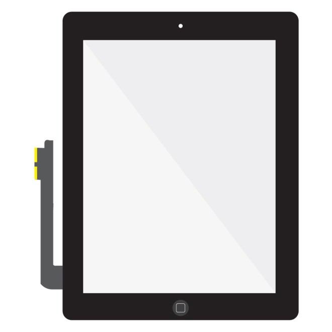 SmartGrade Pro™ - Touch Screen Digitizer with Home Button and Flex Cable Assembly for iPad 4 - Black