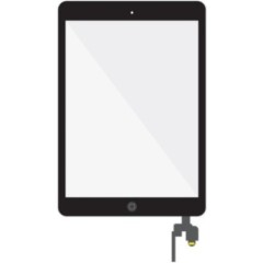 SmartGrade Pro™ - Touch Screen Digitizer with IC Connector and Home Button with Flex Cable Assembly for iPad mini 3 - Black