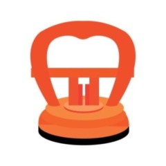 SmartGrade Pro™ - Orange 5.7cm suction cup for mobile phone repair