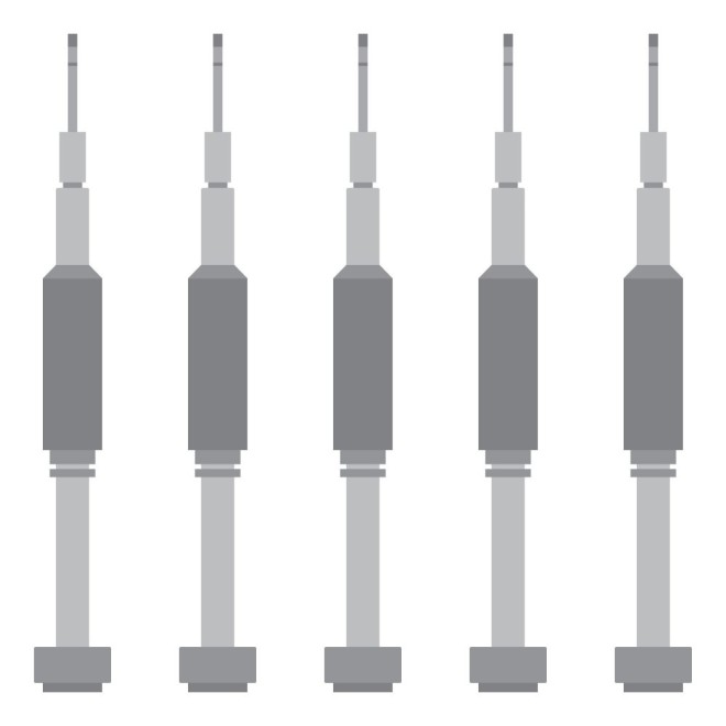 SmartGrade Pro™ - Aleación de aluminio - Destornillador de cabeza magnética para reparación de teléfonos móviles - Pentalobe de 0,8 mm