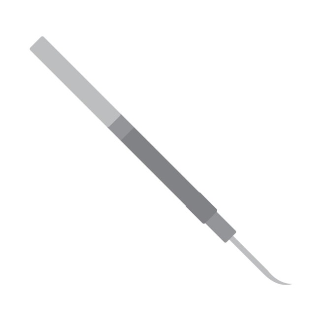 SmartGrade Pro™ - Pinzas de acero al tungsteno para reparación de teléfonos móviles - Punta curva - Plata