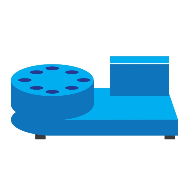 SmartGrade Pro™ - Suporte de armazenamento de chaves de fendas e suporte rotativo para organização da estação de trabalho - Azul
