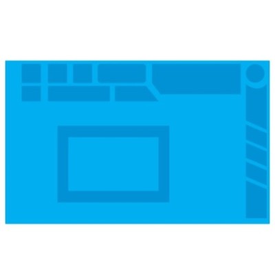 SmartGrade Pro™ - Tapis de réparation en plastique pour la réparation de téléphones portables avec fentes de stockage