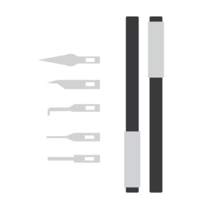 SmartGrade Pro™ - Juego de mangos y cuchillas para reparación de placas base / placas lógicas - Juego de 7 piezas