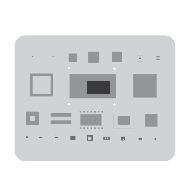 SmartGrade Pro™ - Plantilla AMAOE Reball para CPU principal de MacBook