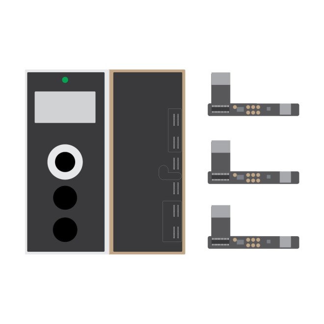 SmartGrade Pro™ - Corrector de datos de batería para la serie iPhone 11 / 12 - incluye juego de cables flex