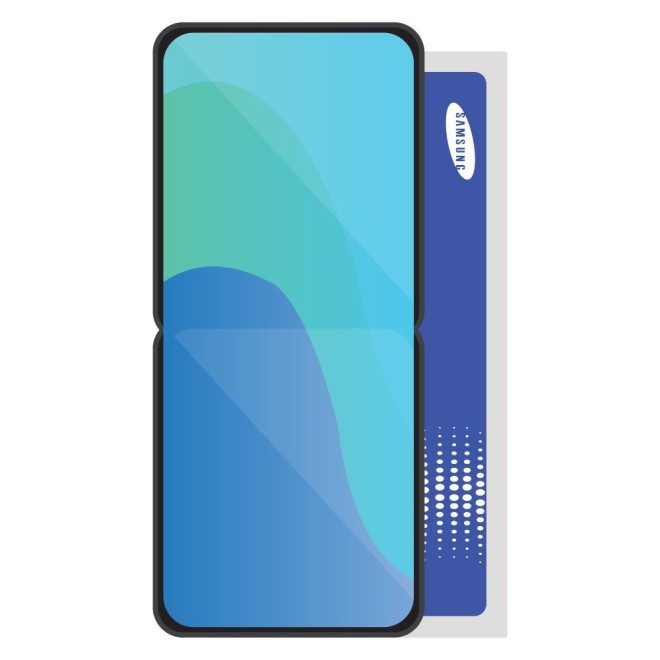 SmartGrade Pro™ - Samsung Pack Écran intérieur pour Z Flip 3 5G (SM-F711) - Lavande (Batterie non incluse - Appareil photo inclus)