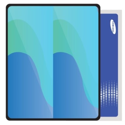 SmartGrade Pro™ - Samsung Pack Pantalla interior para Fold (SM-F900) - Plata (Batería no incluida)