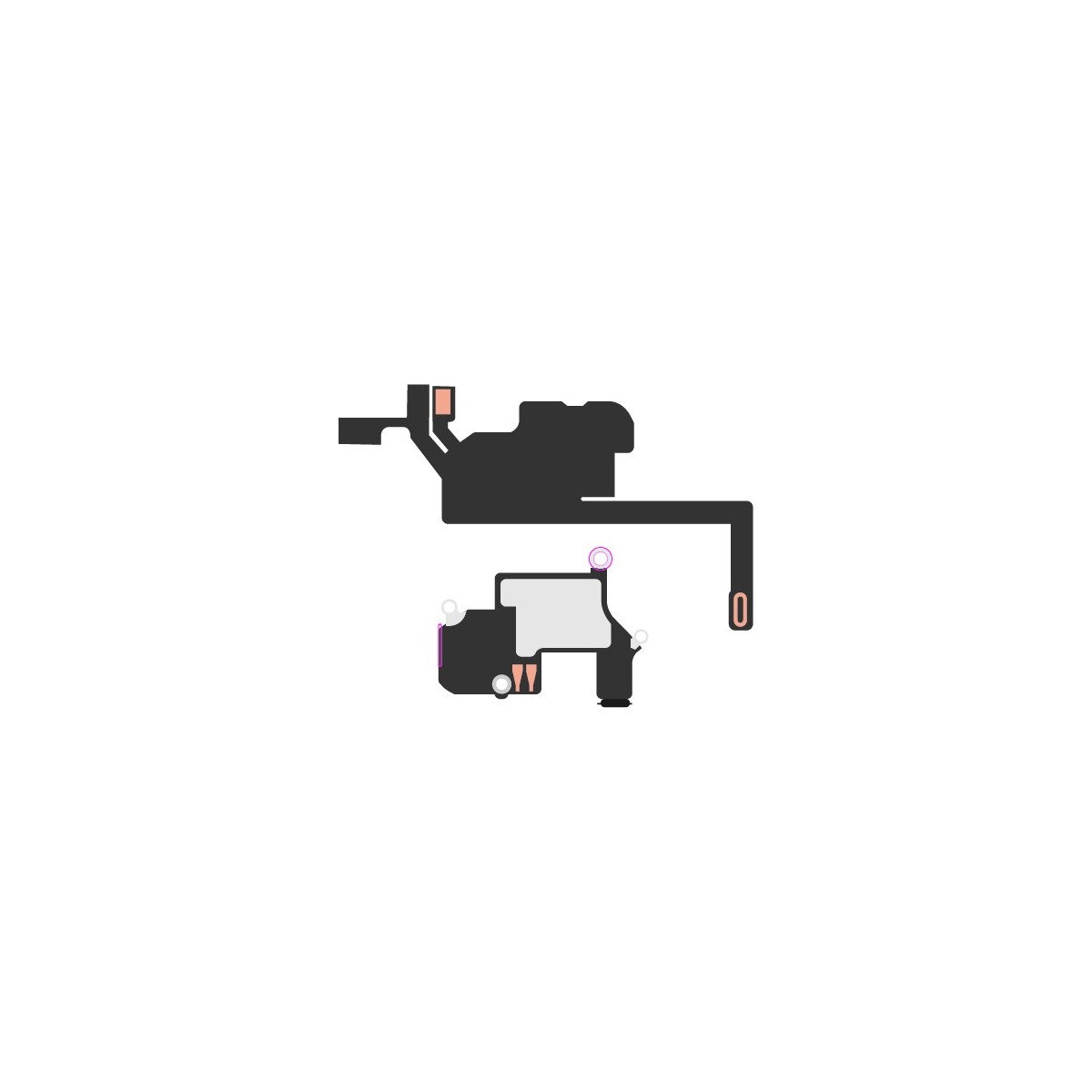 SmartGrade Pro™ - Earpiece speaker with micro and Proximity sensor flex cable for iPhone 13