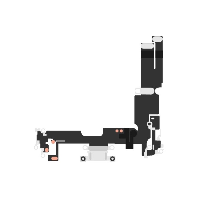 SmartGrade Pro™ - Power switch and volume flex cable with metal plate for iPhone 13 Pro