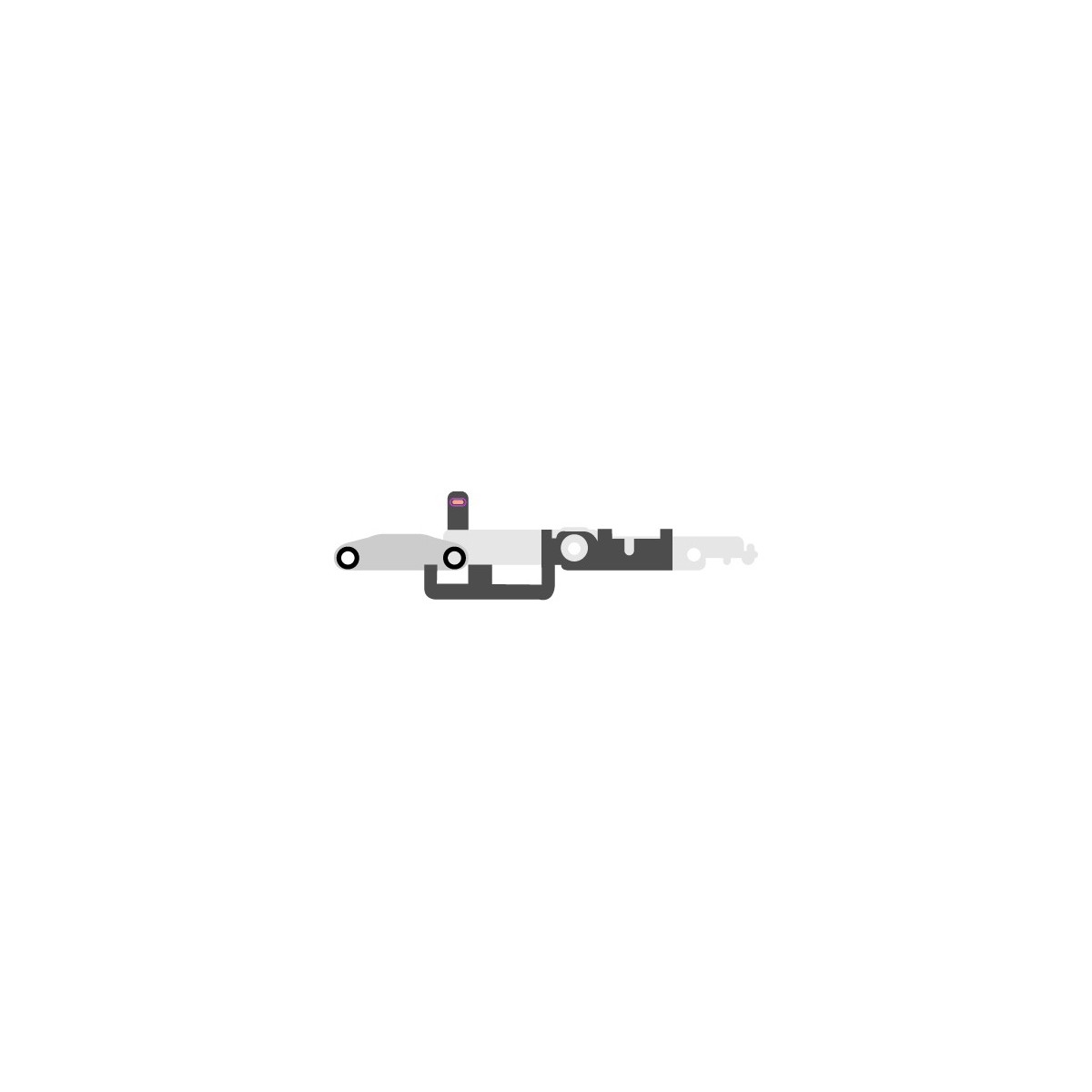 SmartGrade Pro™ - Volume flex cable with metal plate for iPhone 14