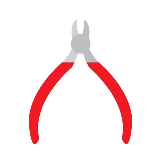 Spring loaded cutting pliers- nippers for mobile phone repair - 108mm stainless steel jaw