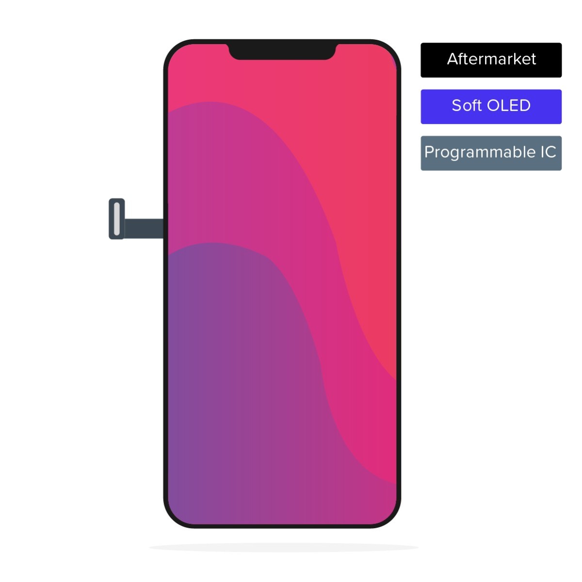 SmartGrade Pro™ - Soft OLED display  for iPhone 12 Pro Max - Aftermarket (Programmable IC)