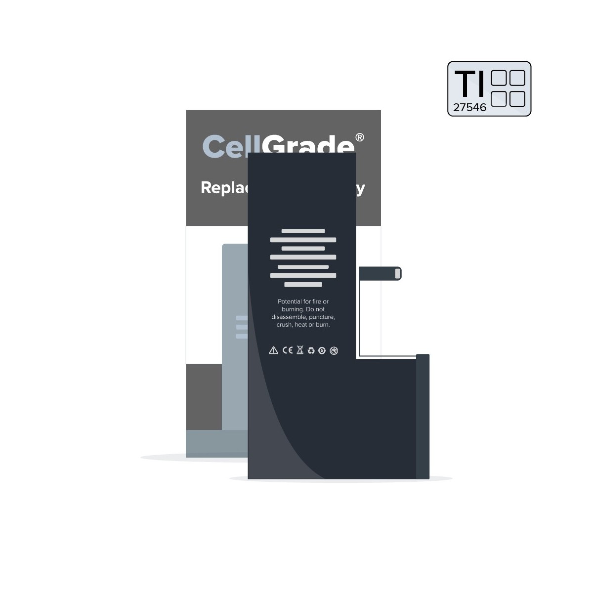 SmartGrade Pro™ - Battery for iPhone X (Texas Instruments (TI) 27546)