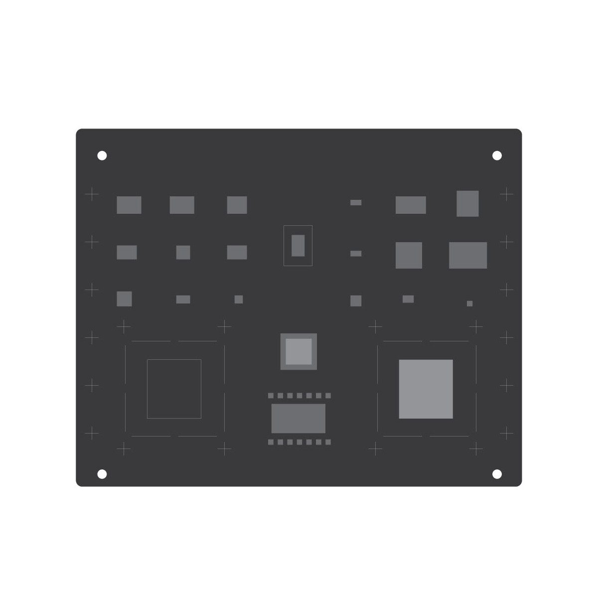 CPU BGA Reballing Stencil For A8-A9-A10-A11