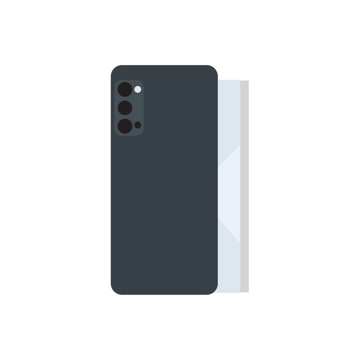 SmartGrade Pro™ - Back cover for Oppo Find X3 Neo / Oppo Reno5 Pro - Silver