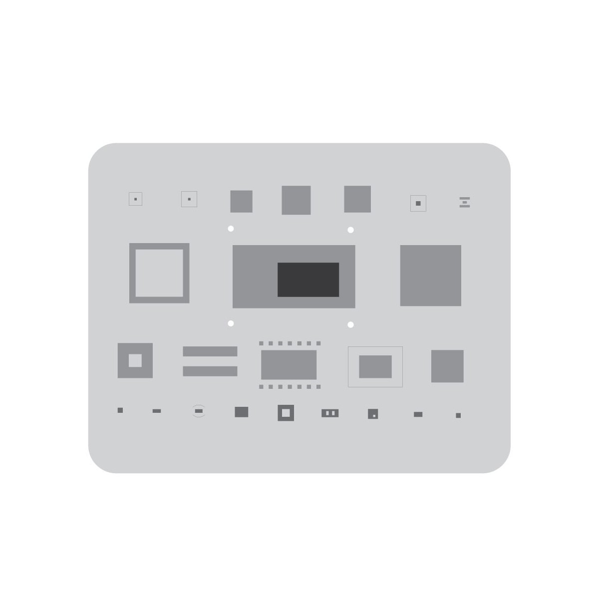 AMAOE Reball stencil for MacBook SSD main control IC