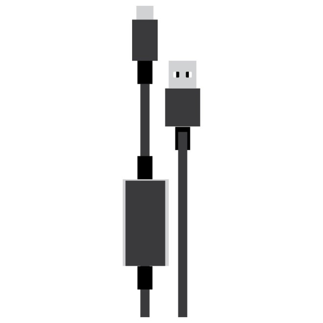 AV line intelligent detection charging data line - USB 2.0 to Type C