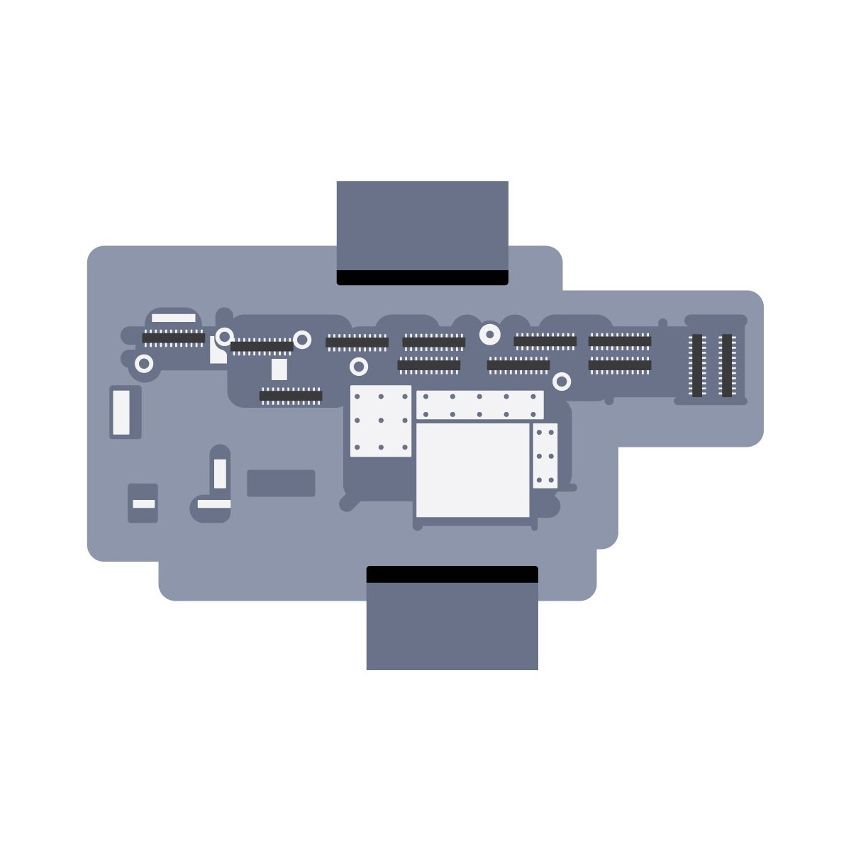 Type II Motherboard - logic board functional test jig for iPhone X - XS - XS Max