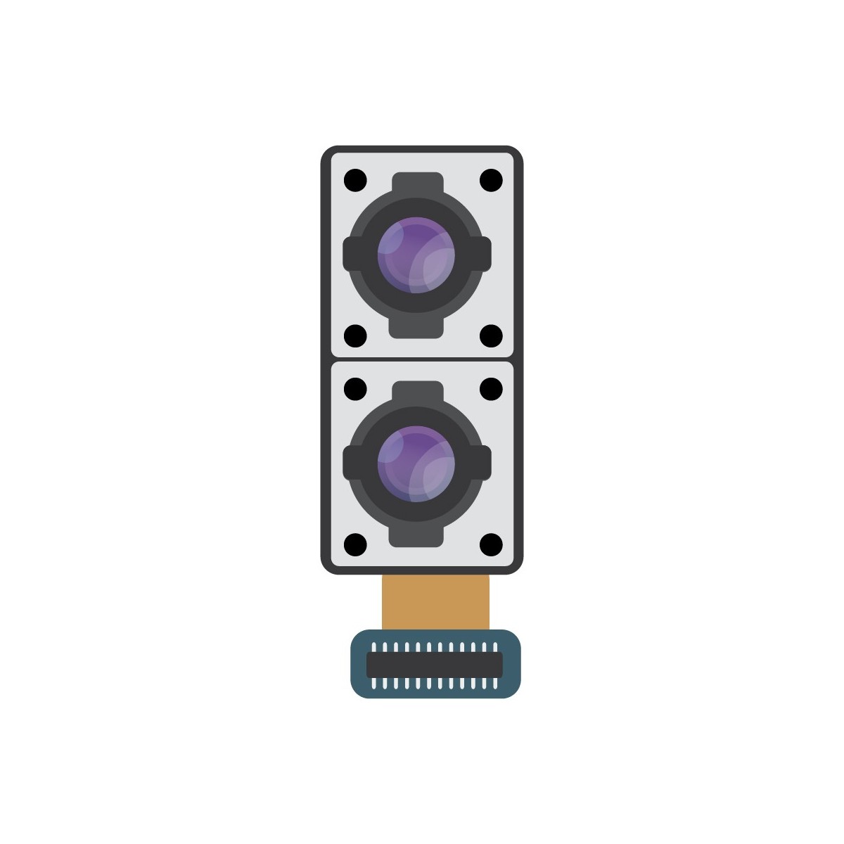 SmartGrade Pro™ - Rear Camera assembly - 12 MP | 5 MP for Xiaomi Mi 8 Lite