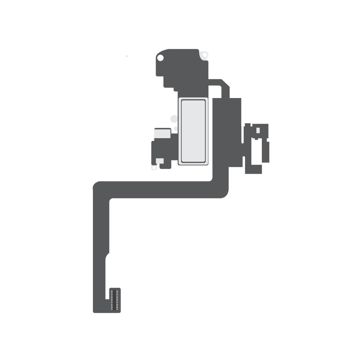 Earpiece speaker with micro and sensor flex cable for iPhone 12