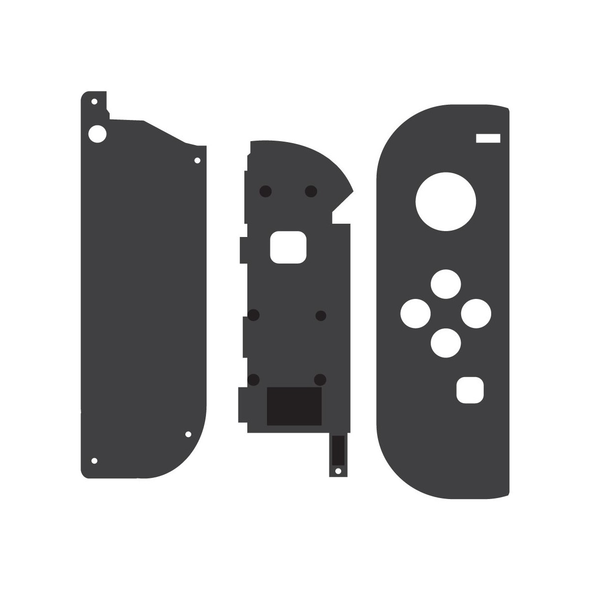 Right JoyCon housing for Nintendo Nintendo Switch Original - Grey