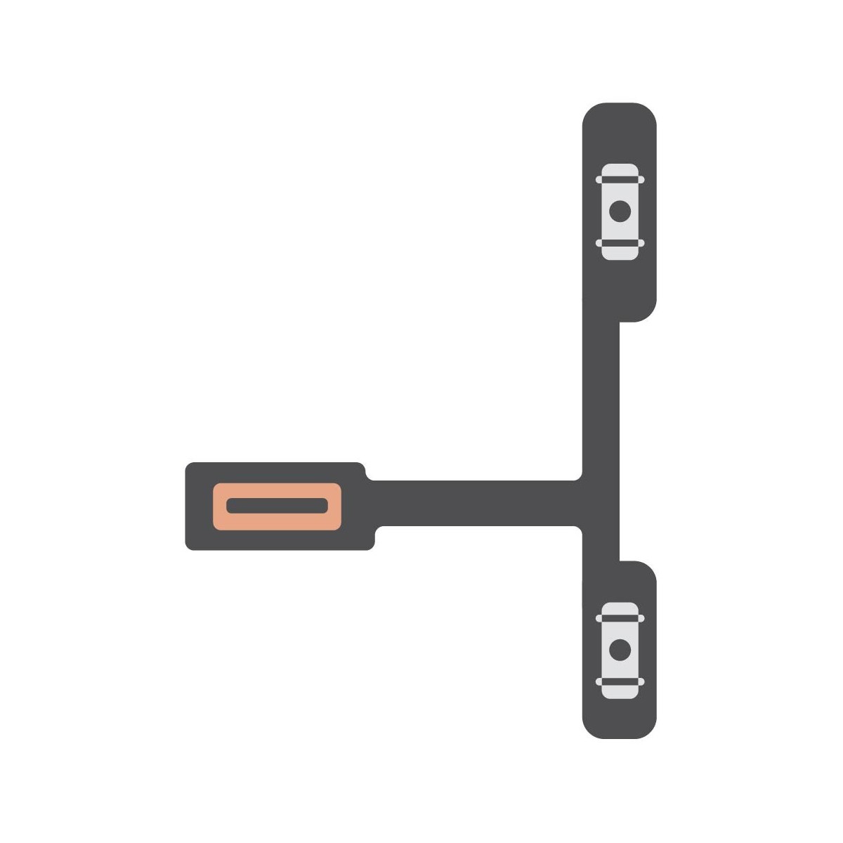 SmartGrade Pro™ - Power and Volume Flex Cable for Huawei P40 Pro - Grey