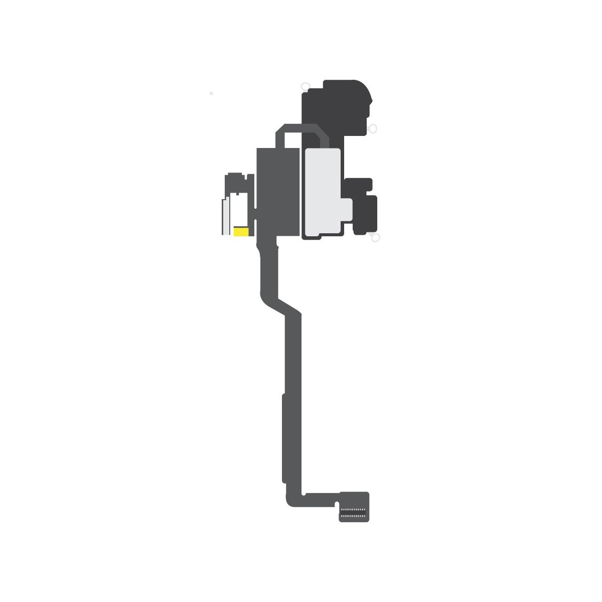 Earpiece speaker with micro and sensor flex cable for iPhone XS