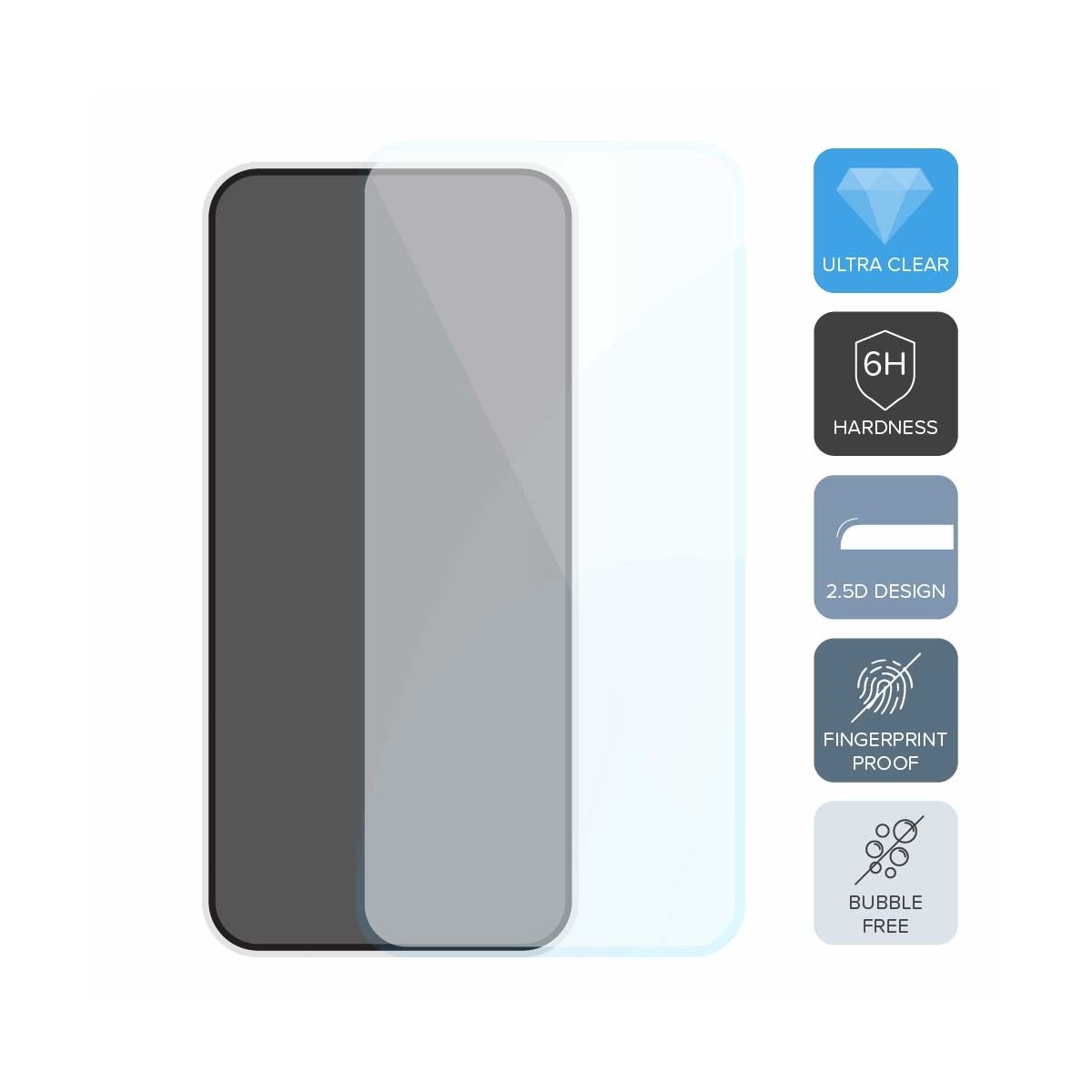 Clear tempered glass for Apple iPhone 5/ 5S/ 5C (6H / 2.5D)