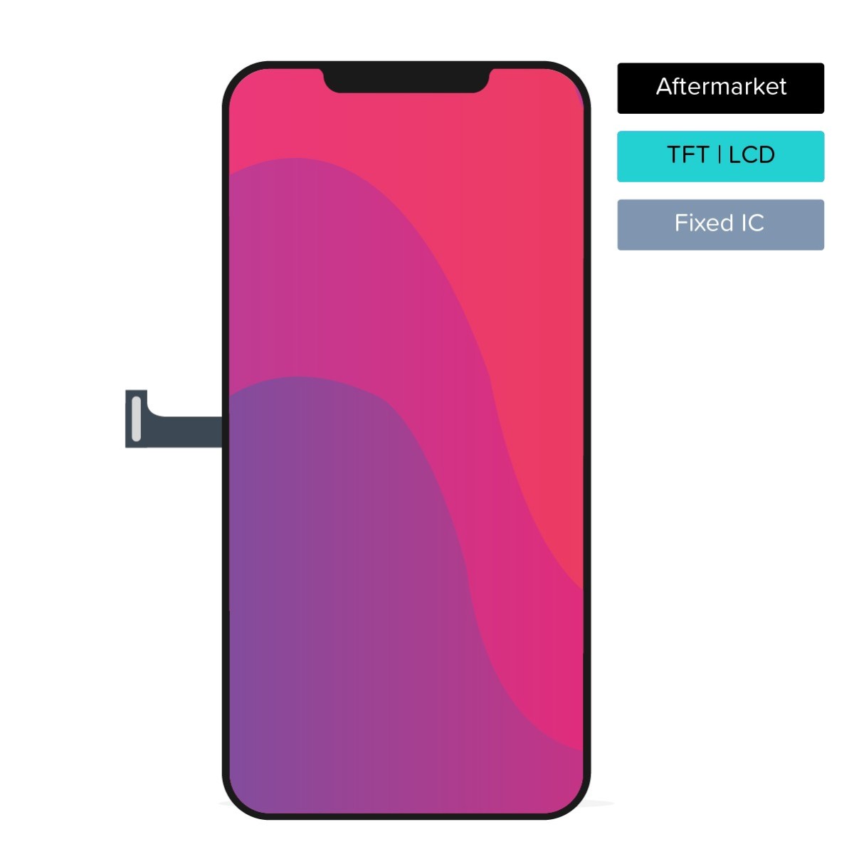 TFT display for iPhone 14 Pro - Aftermarket (Programmable IC)