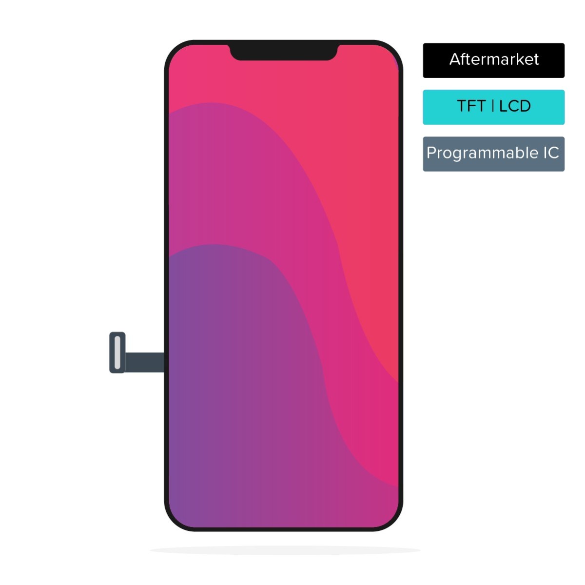 TFT display for iPhone 12 Mini - Aftermarket (Programmable IC)