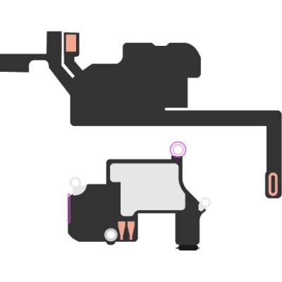 SmartGrade Pro™ - Proximity sensor flex cable (Programming required) (I2C) for iPhone 14 - (Aftermarket)