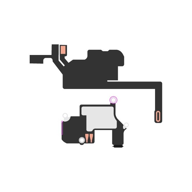 SmartGrade Pro™ - Proximity sensor flex cable (Face ID and True Tone recovery) (JCID) for iPhone 13 mini - (Aftermarket)