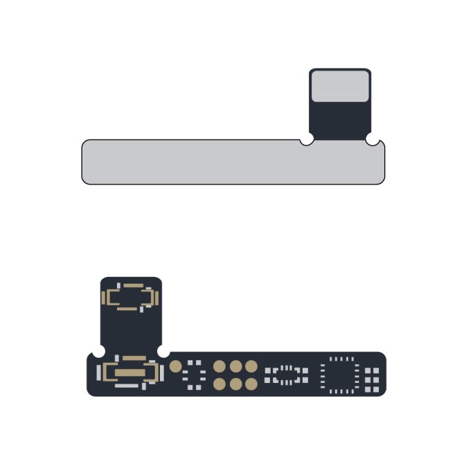 SmartGrade Pro™ - Clone-DZ03 Cabo flexível de etiqueta da câmara traseira (Qianli) para iPhone 12 Pro Max - (Aftermarket)