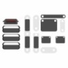 SmartGrade Pro™ - Juego de botones duros y soportes (Encendido / Volumen / Interruptor) para iPhone 12 Pro / iPhone 12 Pro Max - (Aftermarket) - Plata