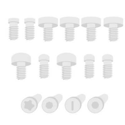 SmartGrade Pro™ - Complete screw set for iPhone 12 Pro - (Aftermarket)
