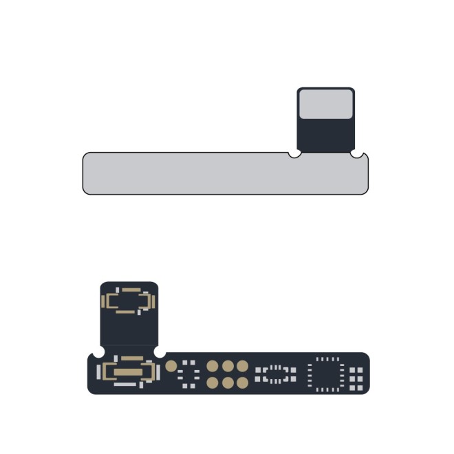 SmartGrade Pro™ - Rear camera tag-on flex cable (JCID) for iPhone 12 mini - (Aftermarket)