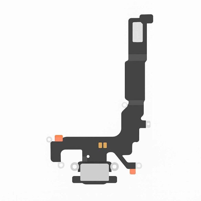 SmartGrade Pro™ - Charging port flex cable (Lightning) for iPhone 12 mini - (Original | Reclaimed) - Silver