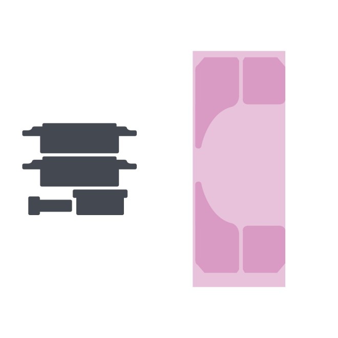 SmartGrade Pro™ - Adesivo de bateria (individual) para iPhone 8 Plus - (Original | Recuperado)