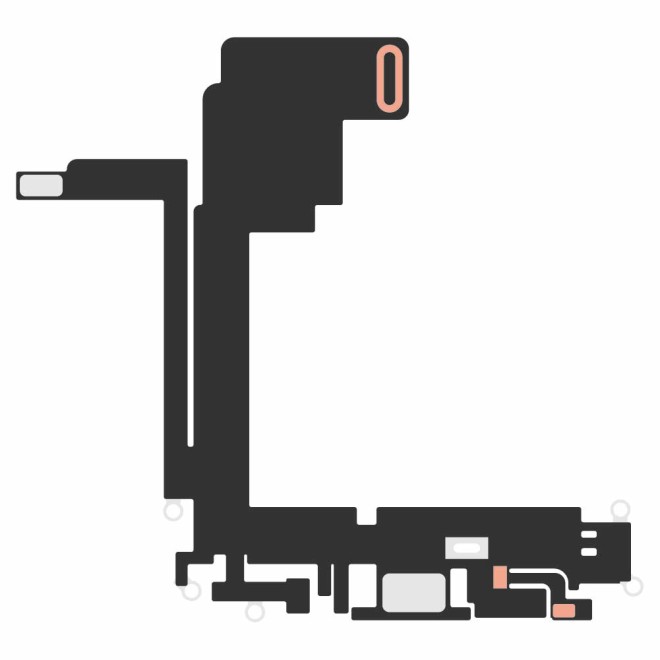 SmartGrade Pro™ - Câble flexible du port de charge (USB-C) pour iPhone 15 Pro Max - (Aftermarket) - Titane naturel SmartGrade Pro™ - Câble flexible du port de charge (USB-C) pour iPhone 15 Pro Max - (Aftermarket) - Titane naturel