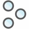 SmartGrade Pro™ - Lente de cámara trasera con bisel (juego de 3 piezas) para iPhone 15 Pro Max - (Aftermarket) - Titanio blanco