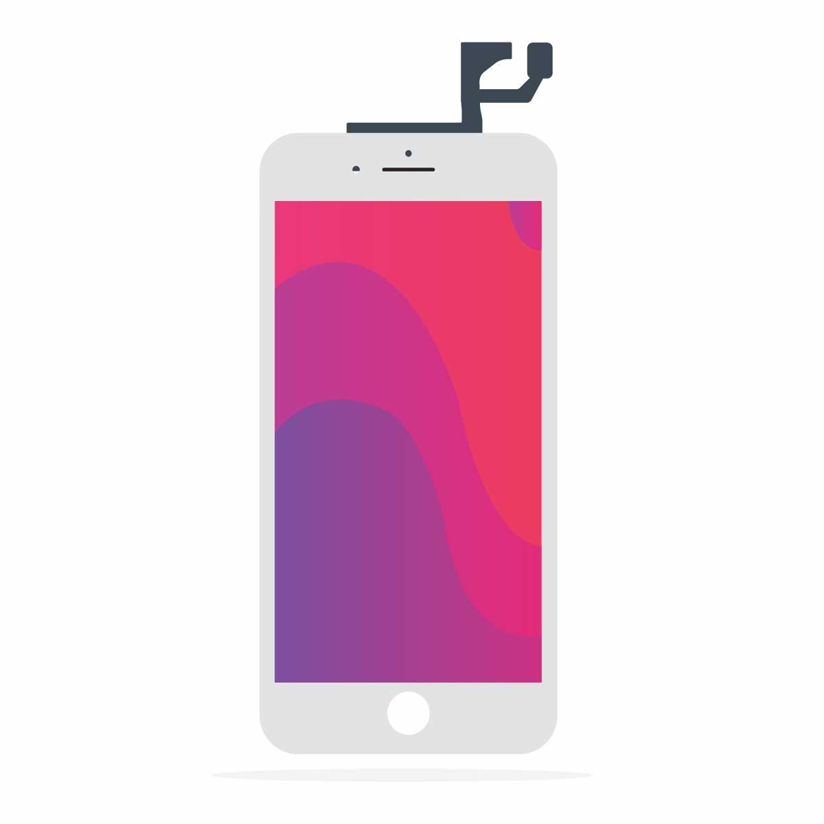 SmartGrade Pro™ - TFT Display for iPhone 6S - (Aftermarket) - Built-in IC - White