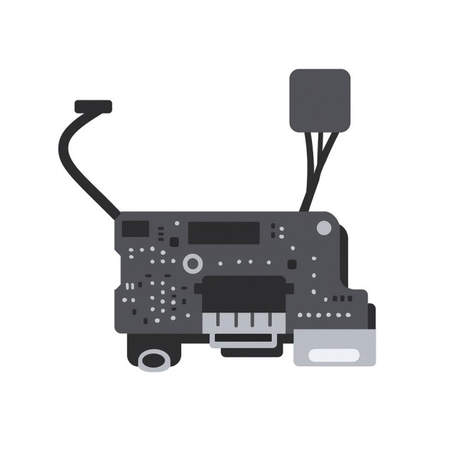 Power DC Magsafe Charging Board USB Headphone Board for MacBook Air (11-inch Power DC Magsafe Charging Board USB Headphone Board for MacBook Air (11-inch