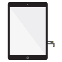 Touch Screen Digitizer with Home Button and Flex Cable Assembly for iPad 5 Gen. - White