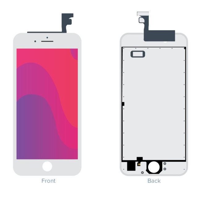 SmartGrade Pro™ - TFT / LCD display  for iPhone 6 - Aftermarket (Fixed IC) - White