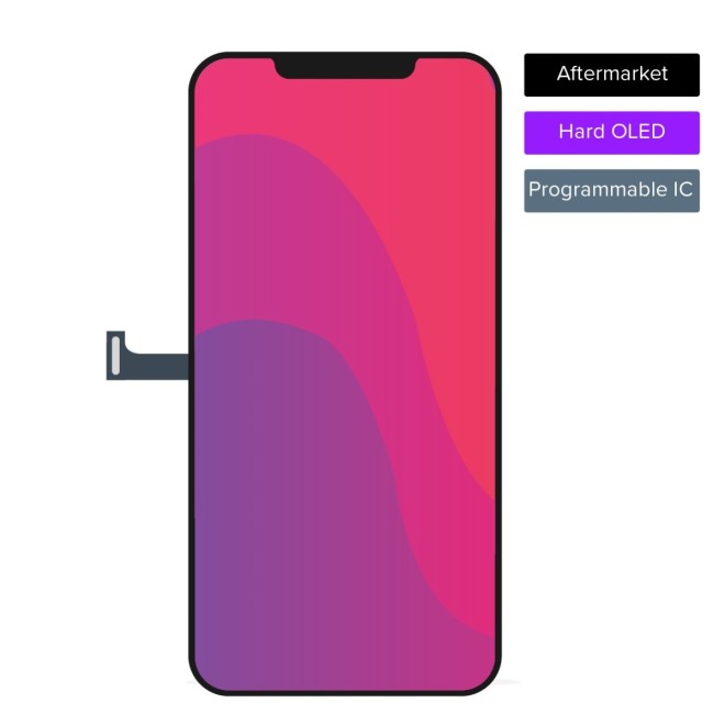 Hard OLED display for iPhone 14 Pro - Aftermarket (Programmable IC)