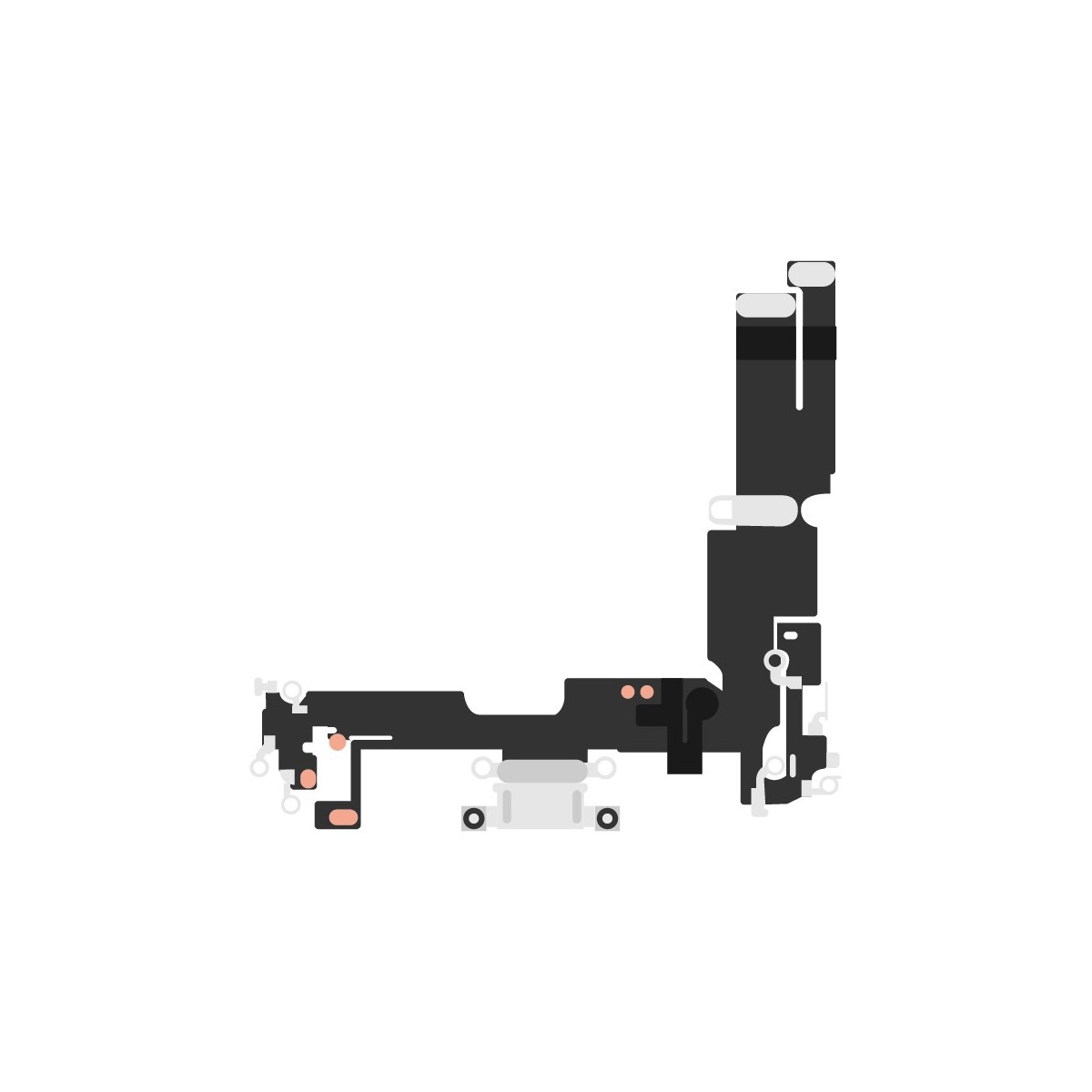 Apple iPhone 15 Volume flex cable with metal plate